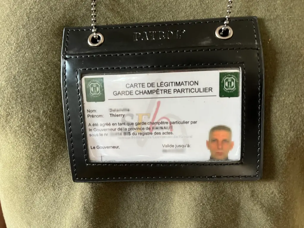 Porte carte légitimation